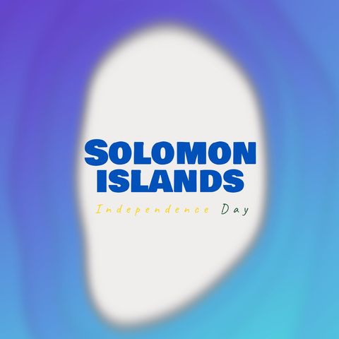 Solomon Islands Independence Day Celebration Poster