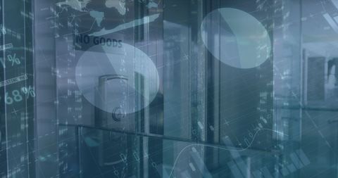 Digital Data Overlaid on Office Lift