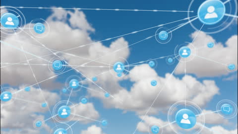 Cloud Computing Technology Network Animation