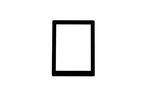 transparent rectangular tablet frame on black background - Download Free Stock Videos Pikwizard.com