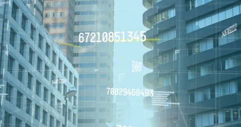 Digital Data Stream Flowing Over Modern Urban Cityscape - Download Free Stock Images Pikwizard.com