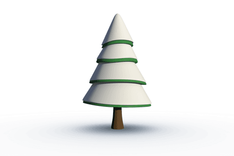 digital vector tree with snow on transparent background - Download Free Stock Videos Pikwizard.com