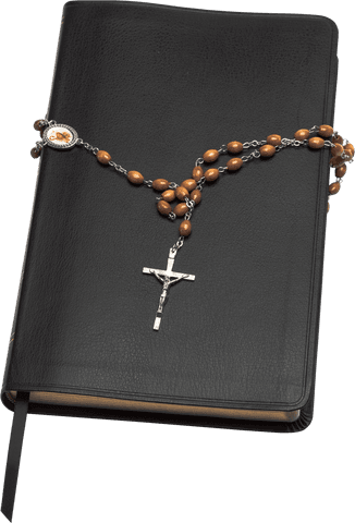 transparent bible with wooden rosary beads - Download Free Stock Videos Pikwizard.com