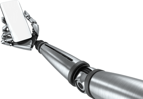 Robotic Arm Holding Smartphone Transparent Background Vector - Download Free Stock Videos Pikwizard.com