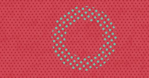 Green Circle on Red Dotted Background with Abstract Design - Download Free Stock Images Pikwizard.com