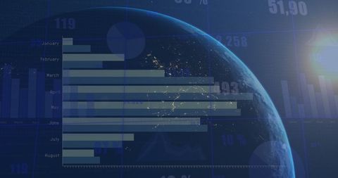 Global Data Analysis and Technology Interface Visualization - Download Free Stock Images Pikwizard.com