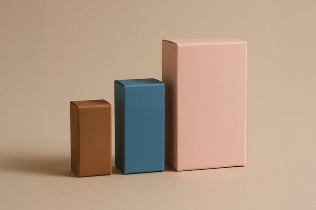 Minimalist aesthetic stylish packaging in neutral tones