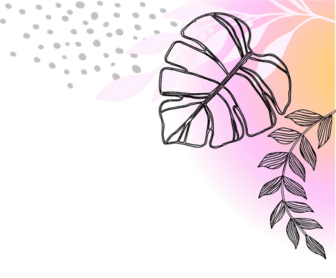 transparent botanical art with gradient orb and monstera leaf - Download Free Stock Videos Pikwizard.com