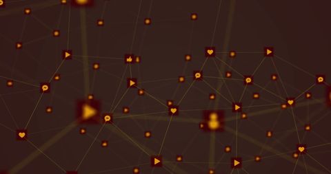 Abstract Network of Digital Icons Connecting Globally - Download Free Stock Images Pikwizard.com