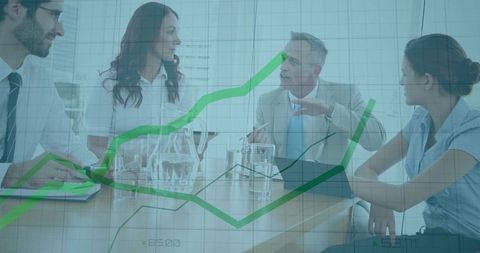 Business Meeting with Graph Projection and Team Collaboration