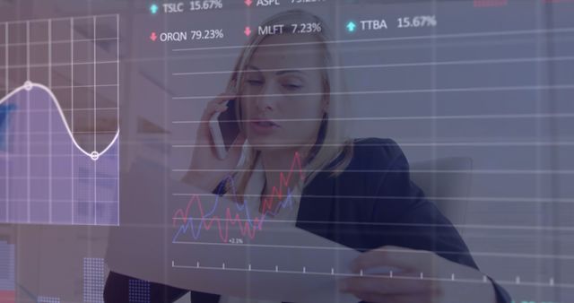 Businesswoman Analyzing Financial Data, Understanding Stock Market Trends - Download Free Stock Images Pikwizard.com