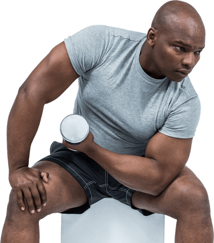 man performing dumbbell exercise posture luminos - Download Free Stock Videos Pikwizard.com
