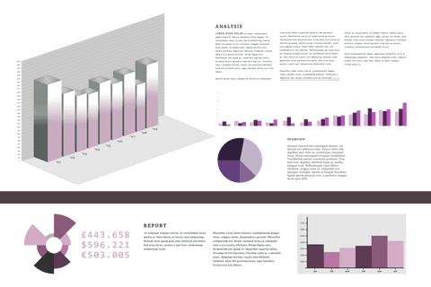 Purple Data Analytics Charts on Transparent Background - Download Free Stock Videos Pikwizard.com