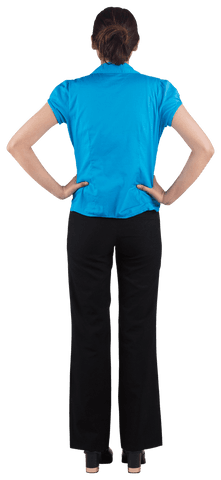 Confident Businesswoman Standing with Transparent Background