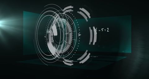 Futuristic Digital Interface Hologram for Data Processing - Download Free Stock Images Pikwizard.com