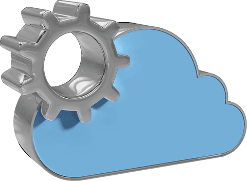 transparent cloud computing symbol with gear element - Download Free Stock Videos Pikwizard.com