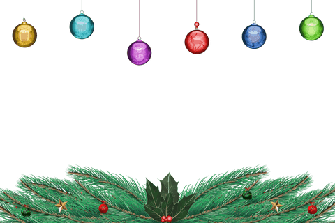 transparent fir branch frame with colorful ornaments - Download Free Stock Videos Pikwizard.com