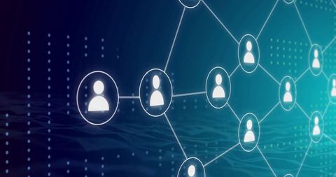Digital Network Connections with User Icons and Data Overlay - Download Free Stock Images Pikwizard.com