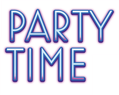 party time text in neon style on transparent background for celebrations - Download Free Stock Videos Pikwizard.com