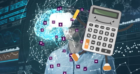 Virtual Reality Data Analysis with Playful Calculator Character