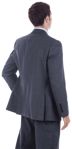 Transparent Businessman Standing Confident with Hand on Hip