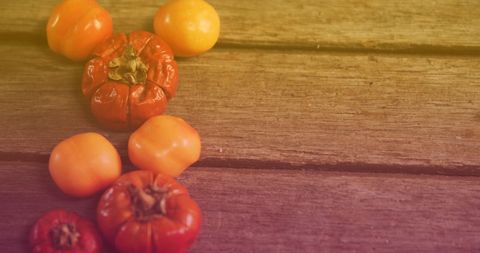 Healthy Vegetables on Rustic Wooden Table
