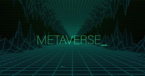 futuristic digital metaverse concept with grid wireframe tunnel - Download Free Stock Images Pikwizard.com