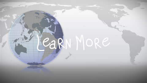 Global Connectivity Concept with Spinning Globe and Data Visualizations