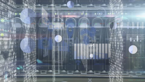 Digital Interface Overlaying Data Servers with Statistics Iconography