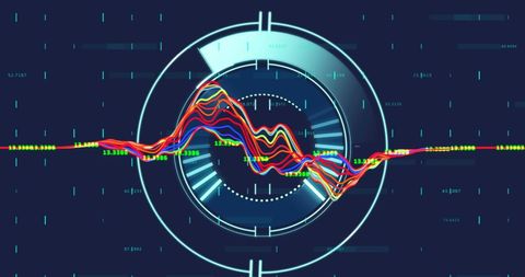 Dynamic Data Visualization in Abstract Interface Design - Download Free Stock Images Pikwizard.com