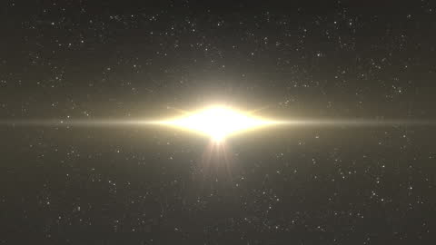 Glowing Cosmic Energy in Starry Space