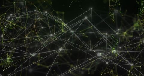 Abstract Digital Network and Connections with Geometric Patterns - Download Free Stock Images Pikwizard.com