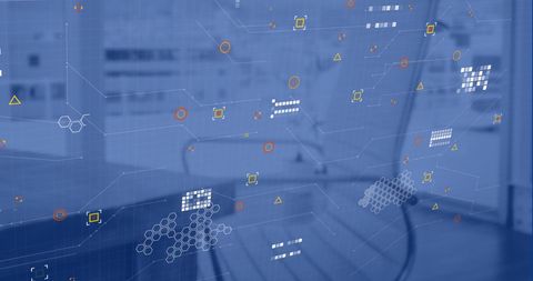 Digital Data Processing Interface in Modern Office Environment - Download Free Stock Images Pikwizard.com