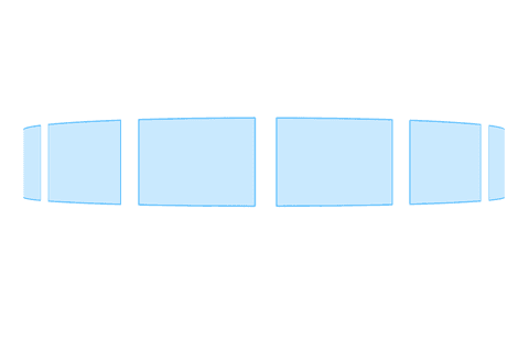 Four Blue Transparent Squares on Clear Background - Download Free Stock Videos Pikwizard.com