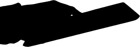 Hands using tablet with digital interface on transparent background