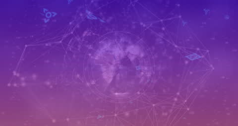 Digital Network Connections with Abstract Globe Design