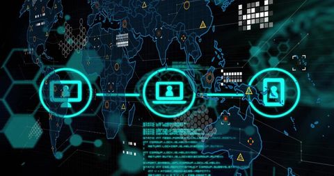 Global Digital Connections and AI Data Processing Concept - Download Free Stock Images Pikwizard.com