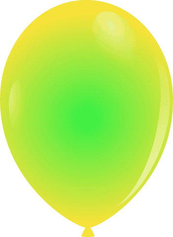 transparent gradient green to yellow glossy balloon for celebrations - Download Free Stock Videos Pikwizard.com