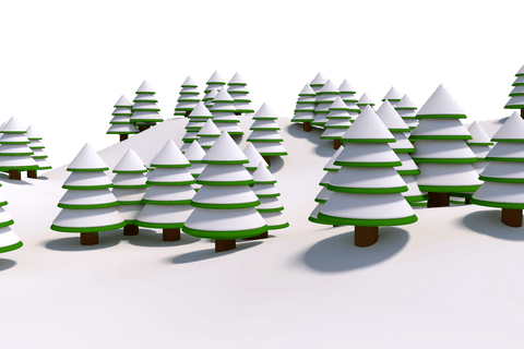 transparent snow covered pine trees creating winter wonderland - Download Free Stock Videos Pikwizard.com
