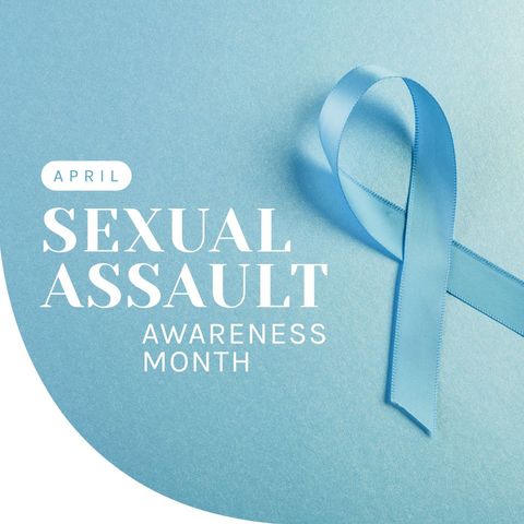 blue ribbon for sexual assault awareness in april - Download Free Stock Templates Pikwizard.com