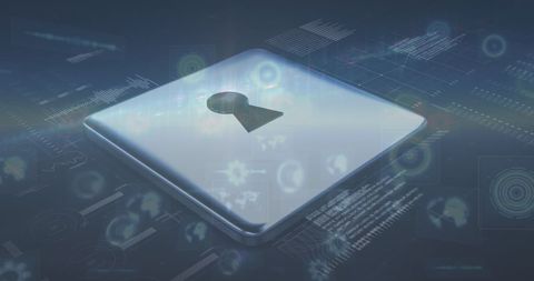 Futuristic Data Security Concept with Digital Padlock - Download Free Stock Images Pikwizard.com