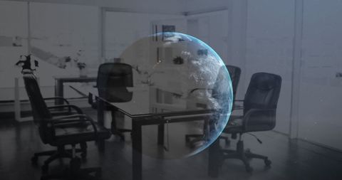 global business concepts with earth and empty office - Download Free Stock Images Pikwizard.com
