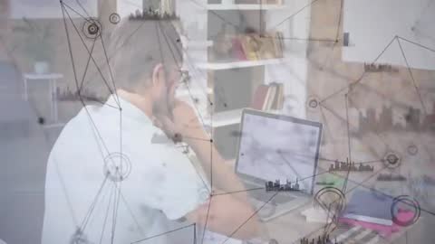 Innovative Technology Professional Analyzing Data Extending Networks