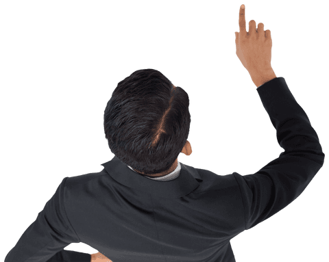 Asian Businessman reaching Up from Above on Transparent Background - Download Free Stock Videos Pikwizard.com