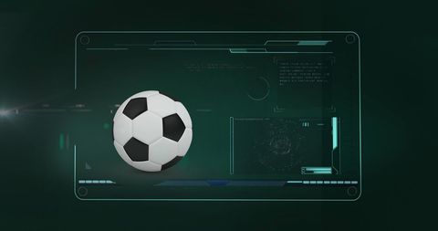 Futuristic Digital Football Interface Concept - Download Free Stock Images Pikwizard.com