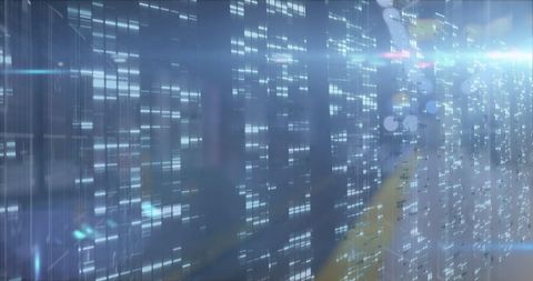 Futuristic Digital Grid Over Blurred Cityscape - Download Free Stock Images Pikwizard.com