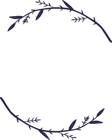 elegant blue branches wreath on transparent background - Download Free Stock Videos Pikwizard.com