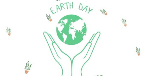 Celebrating Earth Day with Hands Holding Globe