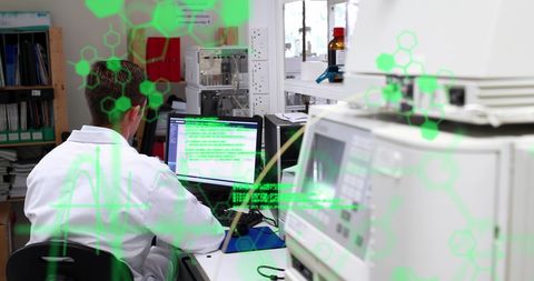 Scientist Analyzing Data in Advanced Laboratory - Download Free Stock Images Pikwizard.com