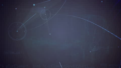 Futuristic Digital Animation of Truck with Streaming Data Lines